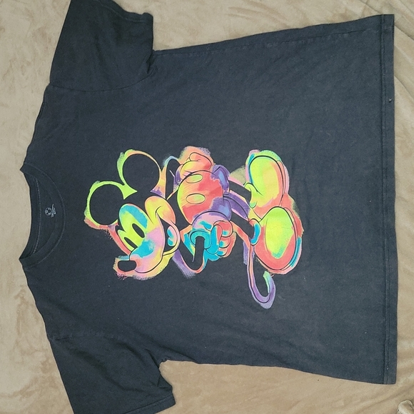 Disney Other - Disney Store Mickey Mouse T Shirt Bright Rainbow Colors